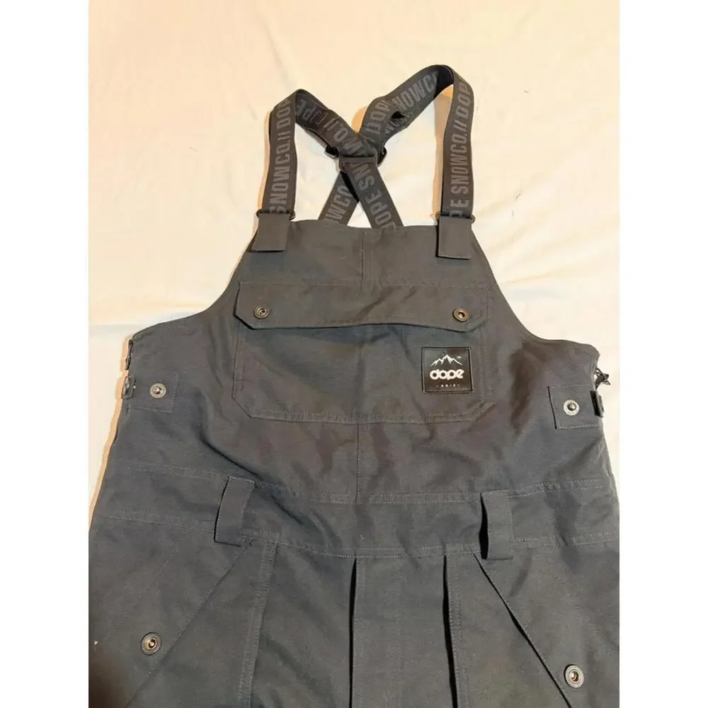 Dope Mens Notorious B.I.B Bib Snowboard Snow Pants Size Medium - Picture 3 of 15